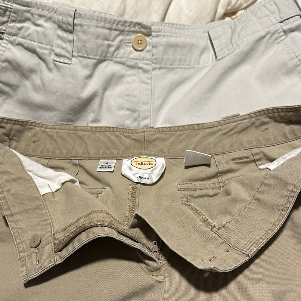 Talbots kahakis Casual Stretch Shorts 2 pairs ‎ size 12